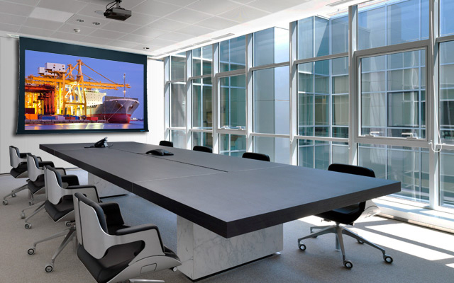 Projector Installation in the meeting room of a office